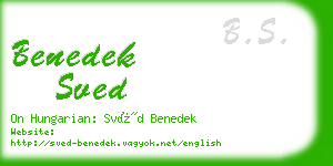 benedek sved business card